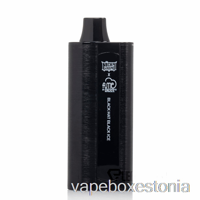 Vape Box Eesti Nicky Jam X Fume 10000 ühekordne Must Müts Must Jää